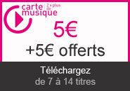 Offre Carte Musique &agrave; 5� : 2x plus de musique