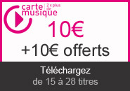 Offre Carte Musique &agrave; 10� : 2x plus de musique